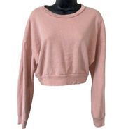 Reformation Jeans Dusty Pink Cropped Sweatshirt