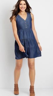 Denim Babydoll Dress