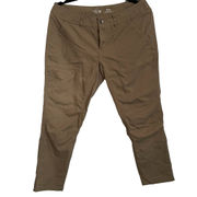 Mountain Hardware Khaki Pants Sz 10 Dark Tan Hiking Pants