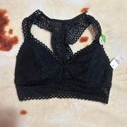 Rue 21 Black Lace Bralette With Padding