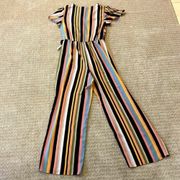 Apt. 9 Multi-Color Stripe Jumpsuit