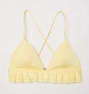 Yellow Triangle Bikini Top