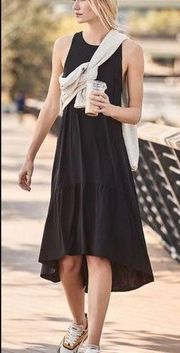 Sweaty Betty Explorer Ace Black Sleeveless Midi Dress Activewear Womens Medium
