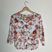 Eden‎ & Olivia petite floral blouse ( PL )