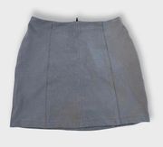 Blue High Waist Molly Green  Mini Skirt