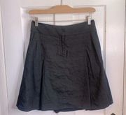 Eileen Fisher Gray Linen Blend Midi Pocket Skirt Size XS
