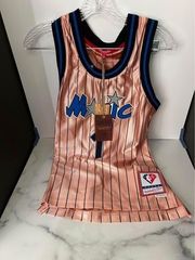 New womens mitchell and ness penny hardaway gold jersey sz small