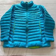 Spyder Women's Prymo Down Jacket Freeze Acid Ski  Jacket XL Gorpcore