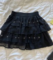 Gianni Bini Black Mini Skirt Size XS