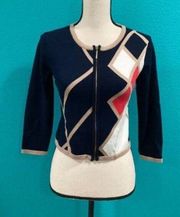 New with tags Carmen by Carmen Marc navy blue cardigan in size small