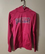 Womens pink Puma hoodie size small