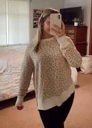 Time and Tru Cheetah Print Top