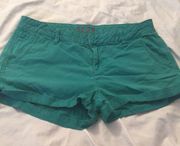 Paris navy / gem green shorts