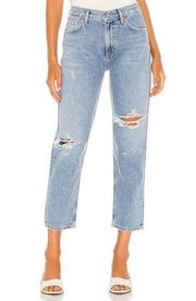 Citizens Of Humanity Marlee High Waist Distressed Tapered Jeans In Moondust
