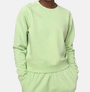 Cotton Terry Crewneck Jade Small