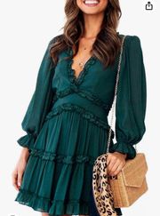 Green Long sleeved Dress