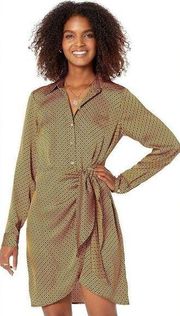 NWT - Michael Kors Button-Down Tie Dress - large