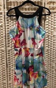 Fancyinn Summer Halter Floral Print Dress Size Medium