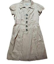 Robbie Bee Khaki Utility denim dress sz 10P