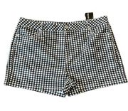 Forever 21  NWT black and white checkered high rise shorts 18