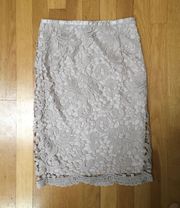 Lace Pencil Skirt Size Small