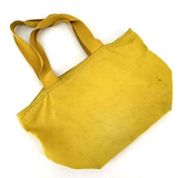 Baggu Unisex Canvas Top Zip Tote Shoulder Handbag Mustard Yellow Size Medium