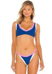 New. L*SPACE blue bikini. S-top/M-bottom. Retails $179