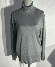 Investments Heather Grey Turtle Neck - Size XL - NWT