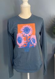 Neff Colorful Sunflower Blue Long Sleeve T-shirt