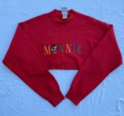 Mickey Co. Cropped Minnie Sweatshirt - Size L