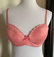 34C Pink Lightly Lined Bra