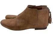 Madewell Rory Moccasin Ankle Booties size 7 brown camel suede