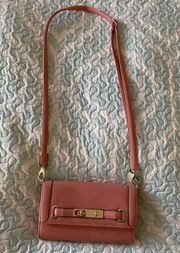 Pink Wallet On Chain Crossbody Bag