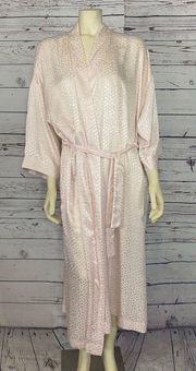 Vintage Christian Dior Loungewear long robe pink size large