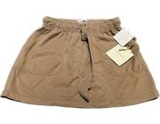 Cynthia Rowley Women's Skirt 100% Lyocell Vintage Look w/Pockets Sz M Brown NWT