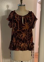 NWOT  printed blouse