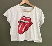 Rolling Stones cropped tee size medium