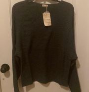 BNWT Hem & Thread Charcoal Sweater