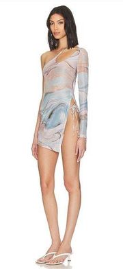 Lovewave the Osseo Mini Dress in Blue Marble