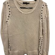 Rock and Republic Cream Studded
Sweater Size L