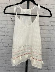 Lou & Grey Tassel Razor Back Tank Top