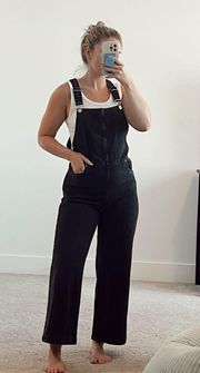 Black Denim Overalls