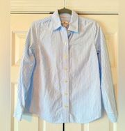 Vineyard Vines Blue and White Striped Button Down Cotton Shirt, 2