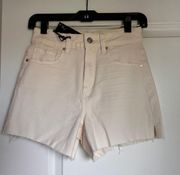 Denim Shorts - Cream