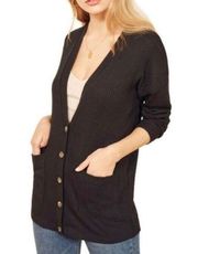 Reformation Boyfriend Tencel Ribbed Cardigan