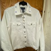 Denim&Co White Embroidered Jacket
