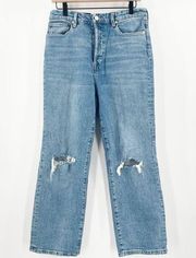 BLANK NYC Jeans Size 29 The Baxter Denim NWT Ribcage Straight Leg Distressed