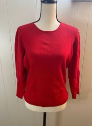 Vintage  Silk Blend Cropped Sleeve Top