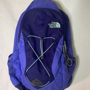 The North Face Jester Backpack Laptop Daypack Travel Hiking Purple & Green