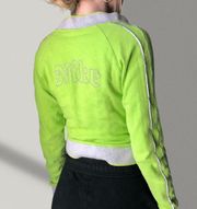 Nike Y2K lime Green Zip-Up Jacket